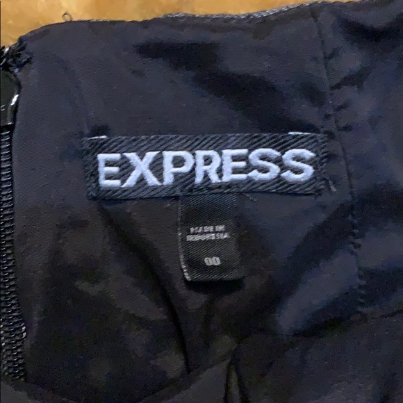 Express Grey Fitted Pencil Skirt - Picture 2 of 4